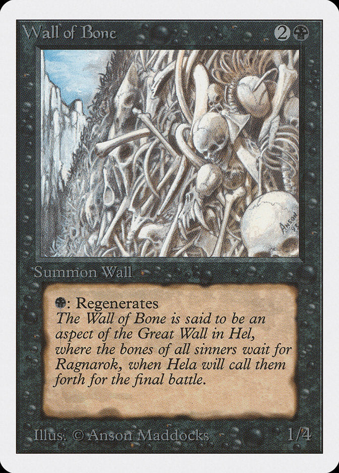 Wall of Bone [Unlimited Edition] | KingTCG.ca