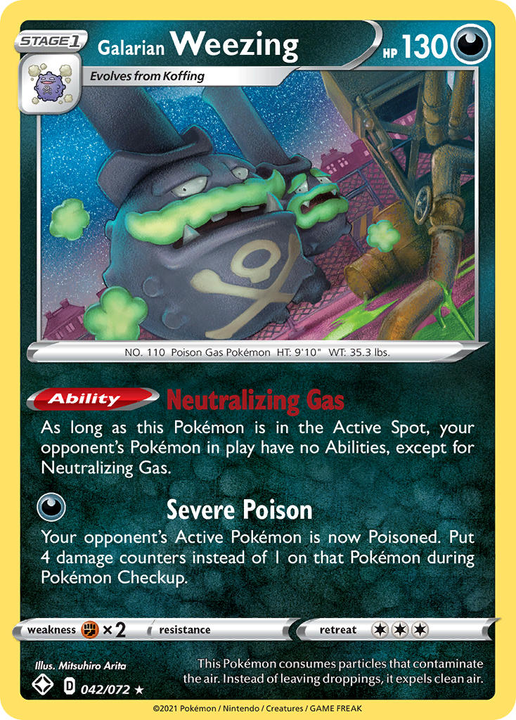 Galarian Weezing (42/72) [Sword & Shield: Shining Fates] | KingTCG.ca