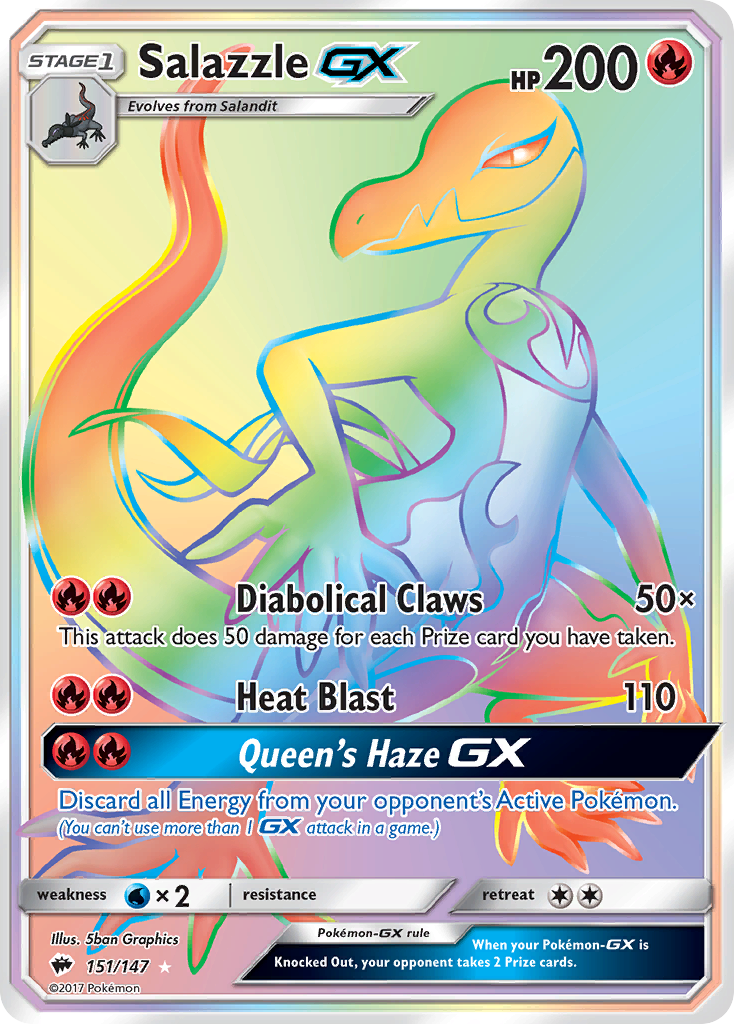 Salazzle GX (151/147) [Sun & Moon: Burning Shadows] | KingTCG.ca