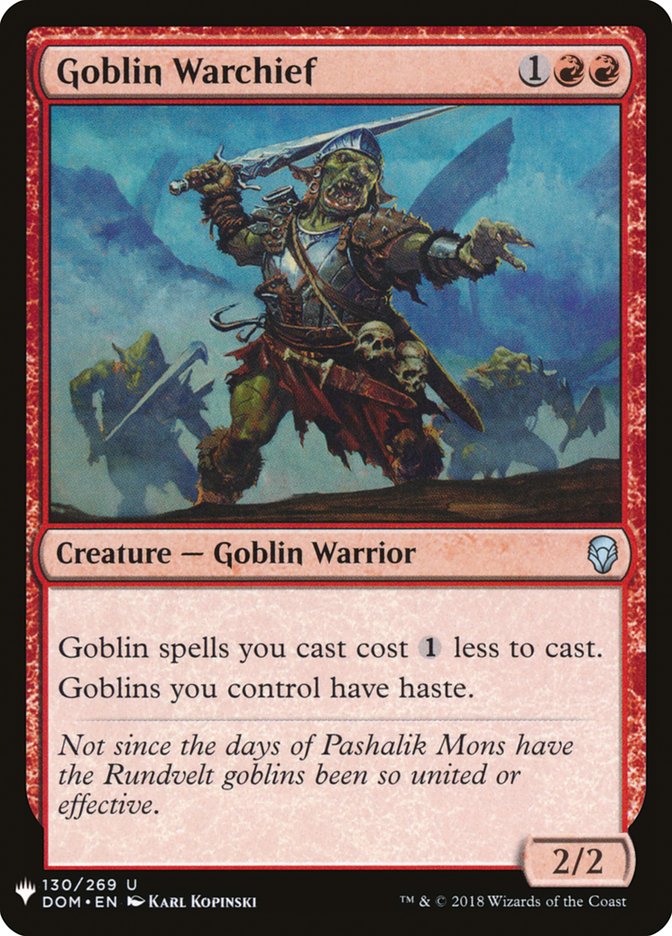 Goblin Warchief [Mystery Booster] | KingTCG.ca