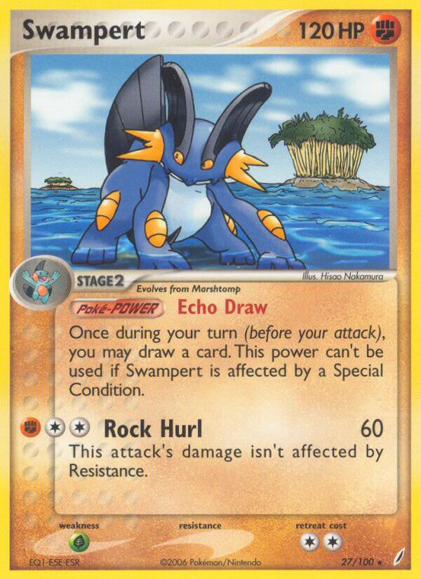 Swampert (27/100) (Theme Deck Exclusive) [EX: Crystal Guardians] | KingTCG.ca