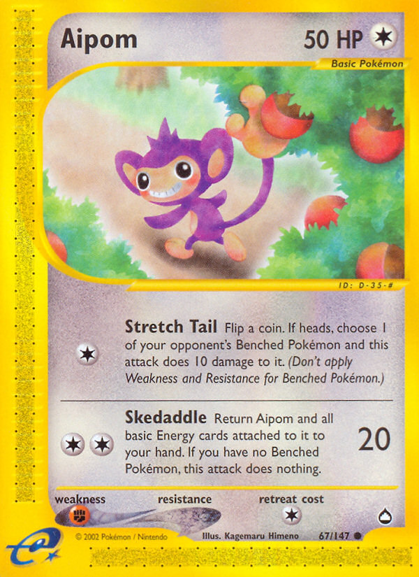 Aipom (67/147) [Aquapolis] | KingTCG.ca