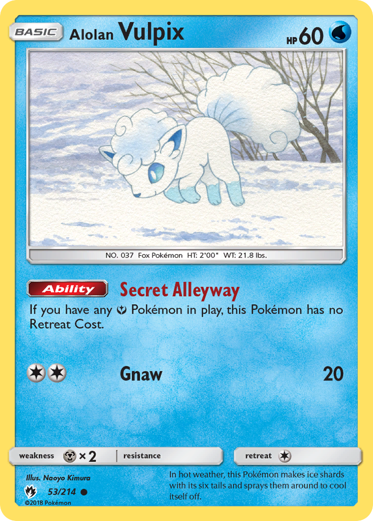 Alolan Vulpix (53/214) [Sun & Moon: Lost Thunder] | KingTCG.ca