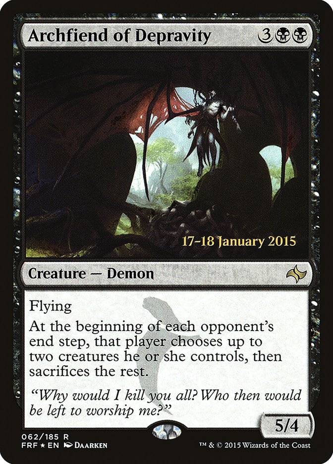 Archfiend of Depravity [Fate Reforged Promos] | KingTCG.ca