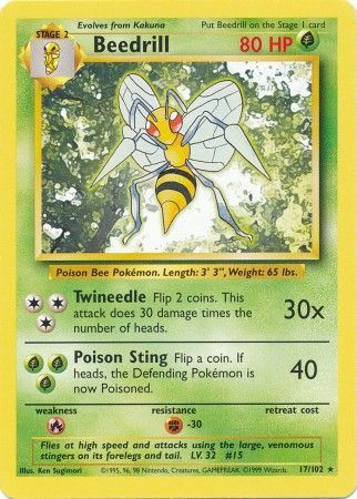 Beedrill (17/102) [Base Set] | KingTCG.ca