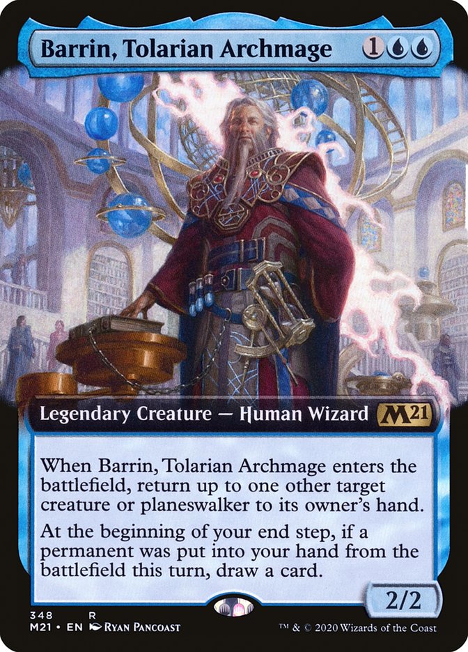 Barrin, Tolarian Archmage (Extended Art) [Core Set 2021] | KingTCG.ca