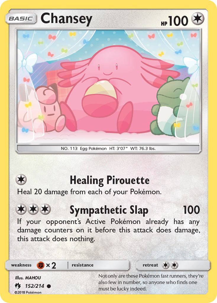 Chansey (152/214) [Sun & Moon: Lost Thunder] | KingTCG.ca