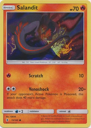 Salandit (15/145) (Collection Promo) [Sun & Moon: Guardians Rising] | KingTCG.ca