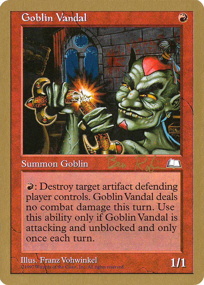 Goblin Vandal (Ben Rubin) [World Championship Decks 1998] | KingTCG.ca