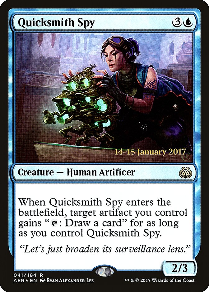 Quicksmith Spy (Prerelease Promo) [Aether Revolt Prerelease Promos] | KingTCG.ca