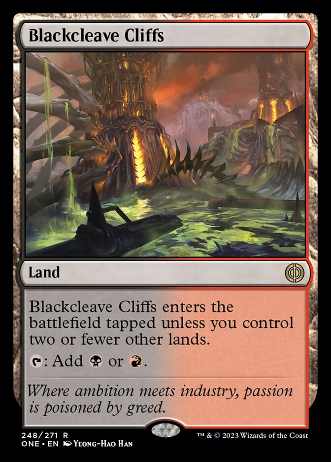 Blackcleave Cliffs [Phyrexia: All Will Be One] | KingTCG.ca