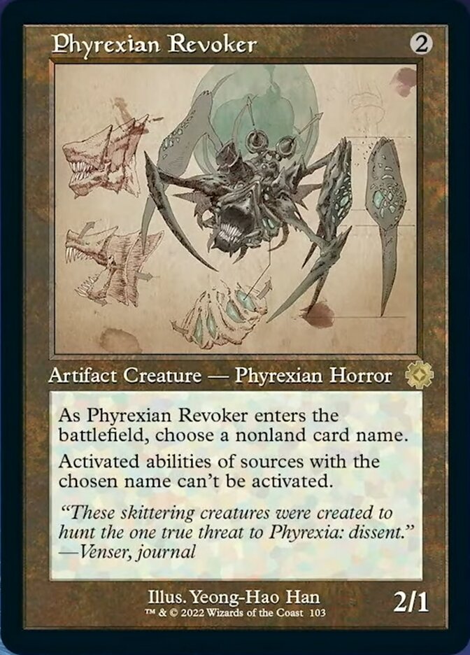 Phyrexian Revoker (Retro Schematic) [The Brothers' War Retro Artifacts] | KingTCG.ca