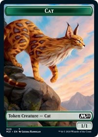 Cat (020) // Dog Double-sided Token [Core Set 2021 Tokens] | KingTCG.ca