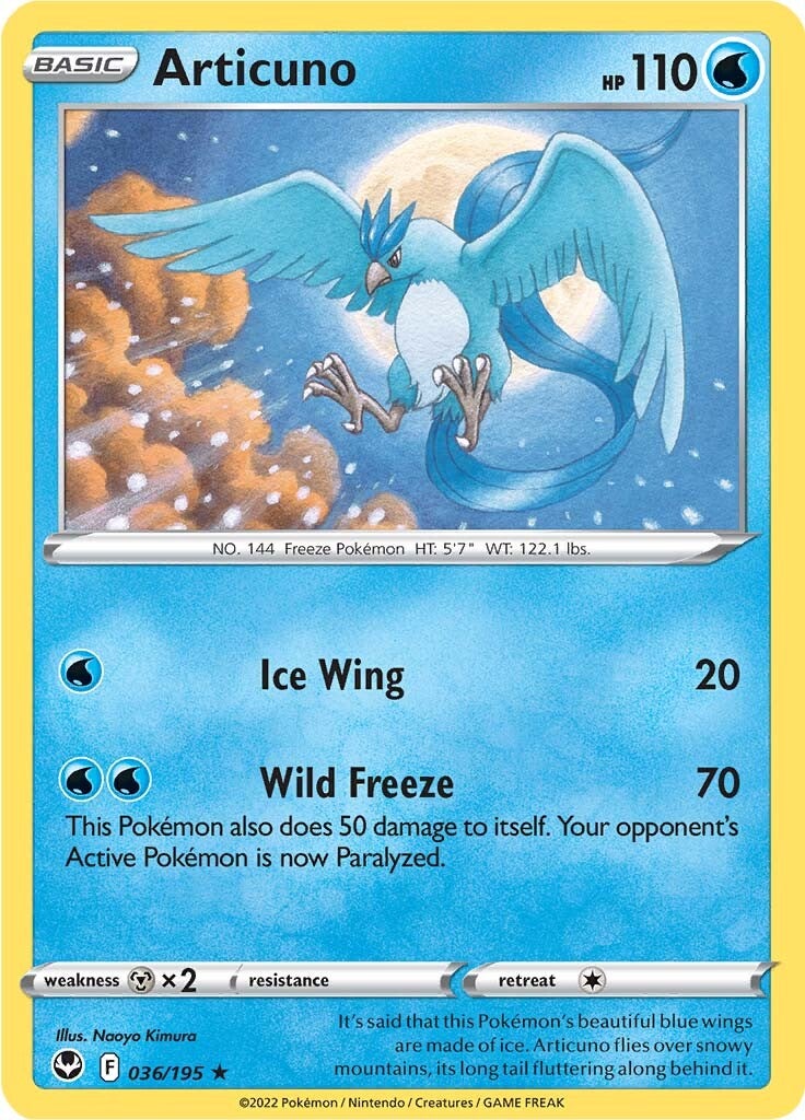 Articuno (036/195) [Sword & Shield: Silver Tempest] | KingTCG.ca