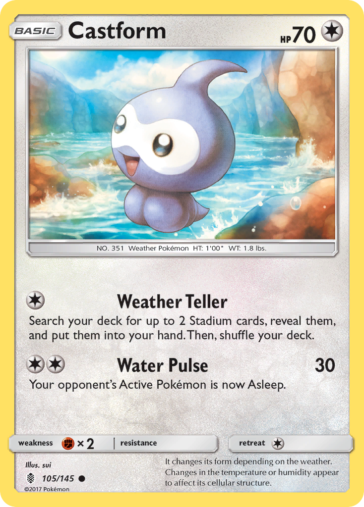 Castform (105/145) [Sun & Moon: Guardians Rising] | KingTCG.ca