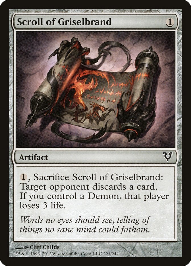 Scroll of Griselbrand [Avacyn Restored] | KingTCG.ca