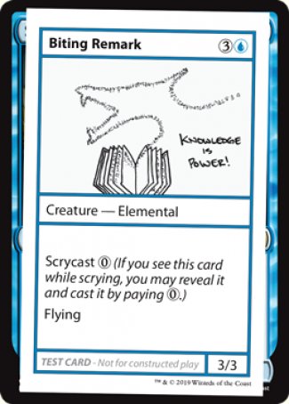 Biting Remark (2021 Edition) [Mystery Booster Playtest Cards] | KingTCG.ca