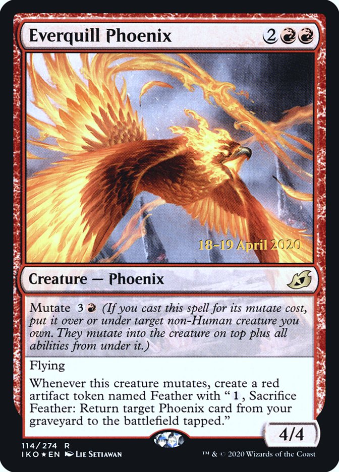 Everquill Phoenix  [Ikoria: Lair of Behemoths Prerelease Promos] | KingTCG.ca