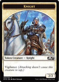 Knight // Thopter Double-sided Token (Game Night) [Core Set 2019 Tokens] | KingTCG.ca