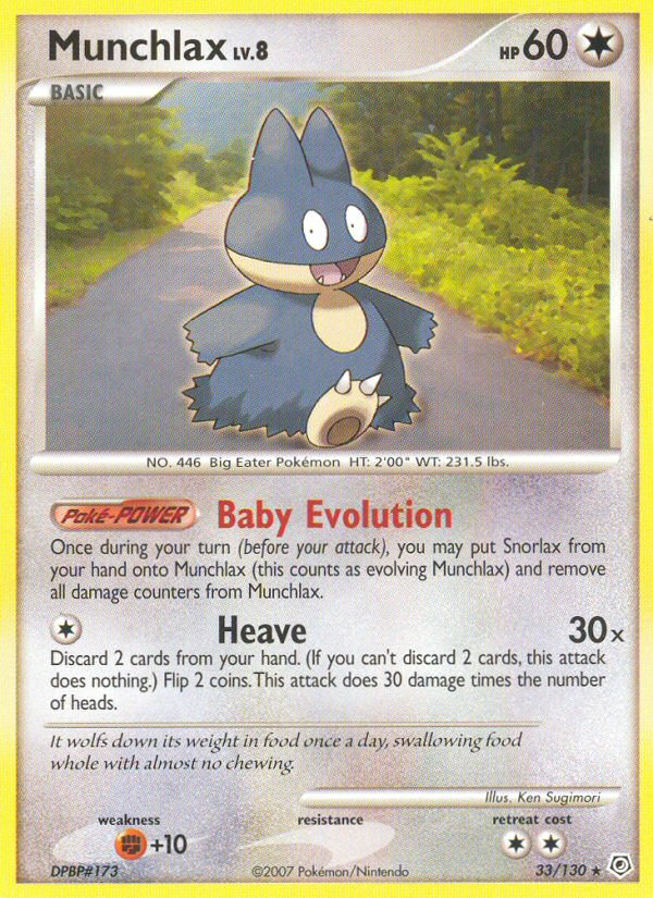 Munchlax (33/130) [Diamond & Pearl: Base Set] | KingTCG.ca