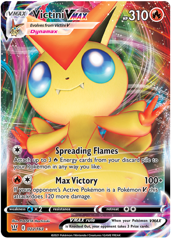 Victini VMAX (022/163) [Sword & Shield: Battle Styles] | KingTCG.ca