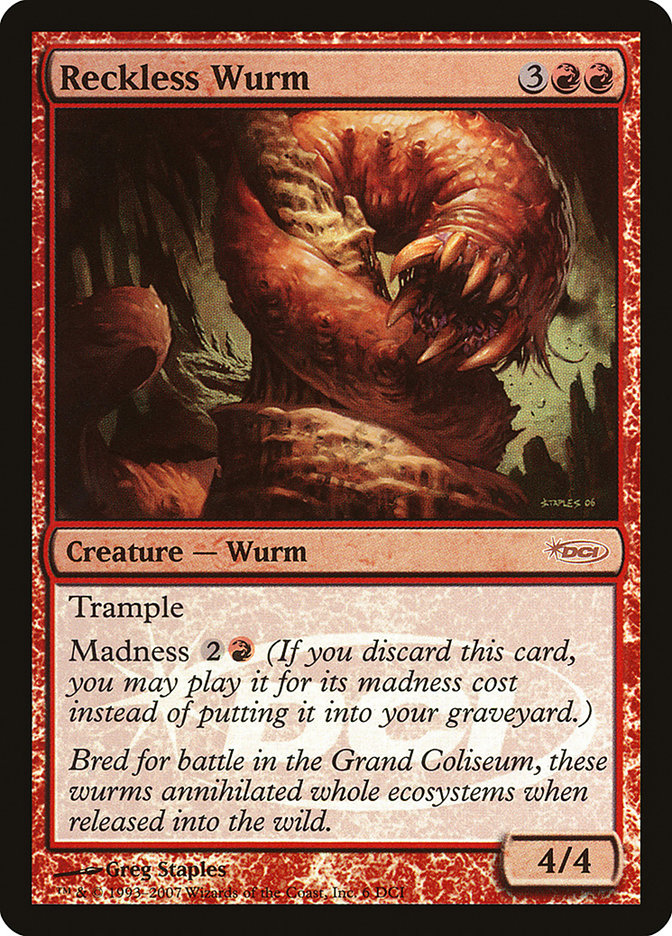 Reckless Wurm [Gateway 2007] | KingTCG.ca