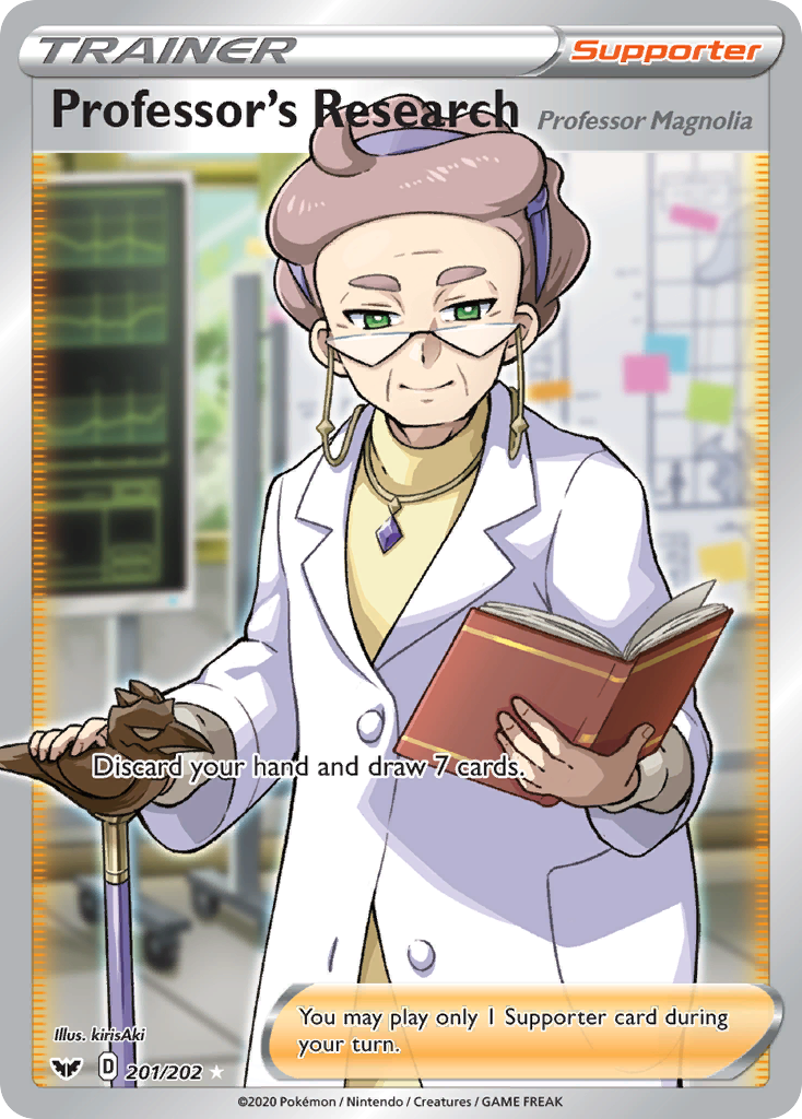 Professor's Research (Professor Magnolia) (201/202) [Sword & Shield: Base Set] | KingTCG.ca