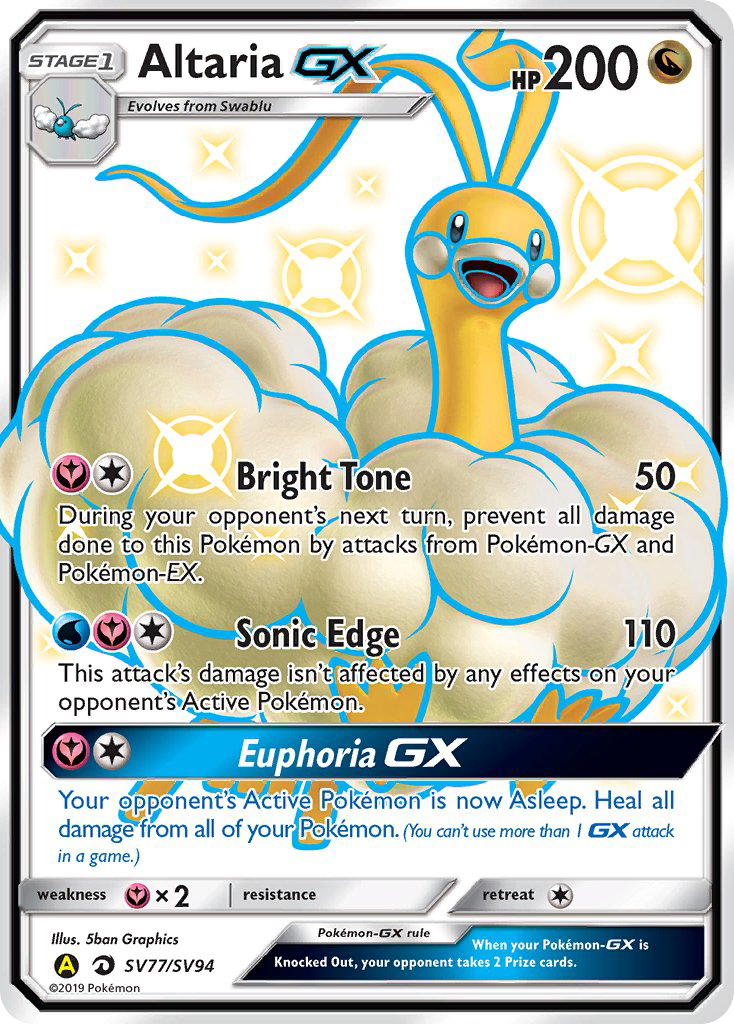 Altaria GX (SV77/SV94) [Sun & Moon: Hidden Fates - Shiny Vault] | KingTCG.ca