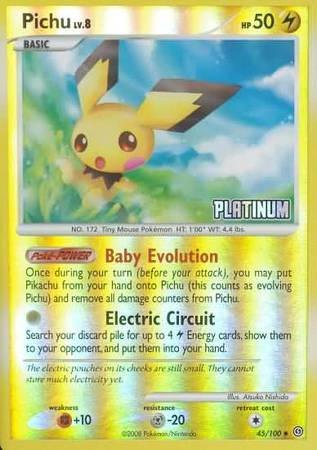 Pichu (45/100) [Burger King Promos: 2009 Collection] | KingTCG.ca