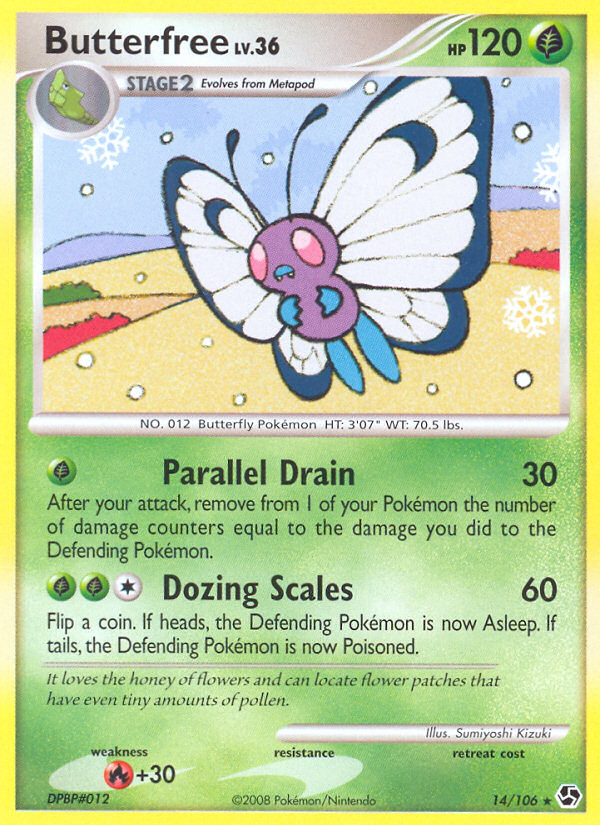 Butterfree (14/106) [Diamond & Pearl: Great Encounters] | KingTCG.ca