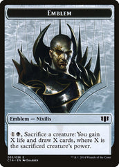 Ob Nixilis of the Black Oath Emblem // Zombie (016/036) Double-sided Token [Commander 2014 Tokens] | KingTCG.ca