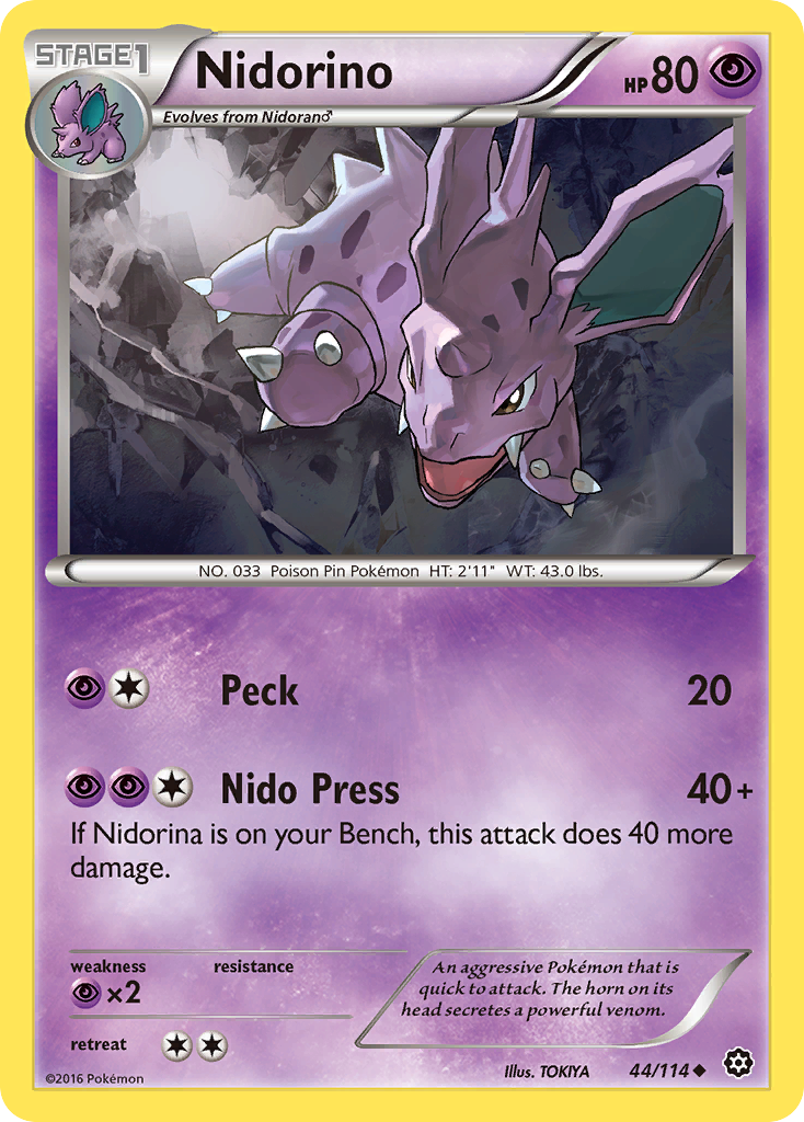 Nidorino (44/114) [XY: Steam Siege] | KingTCG.ca