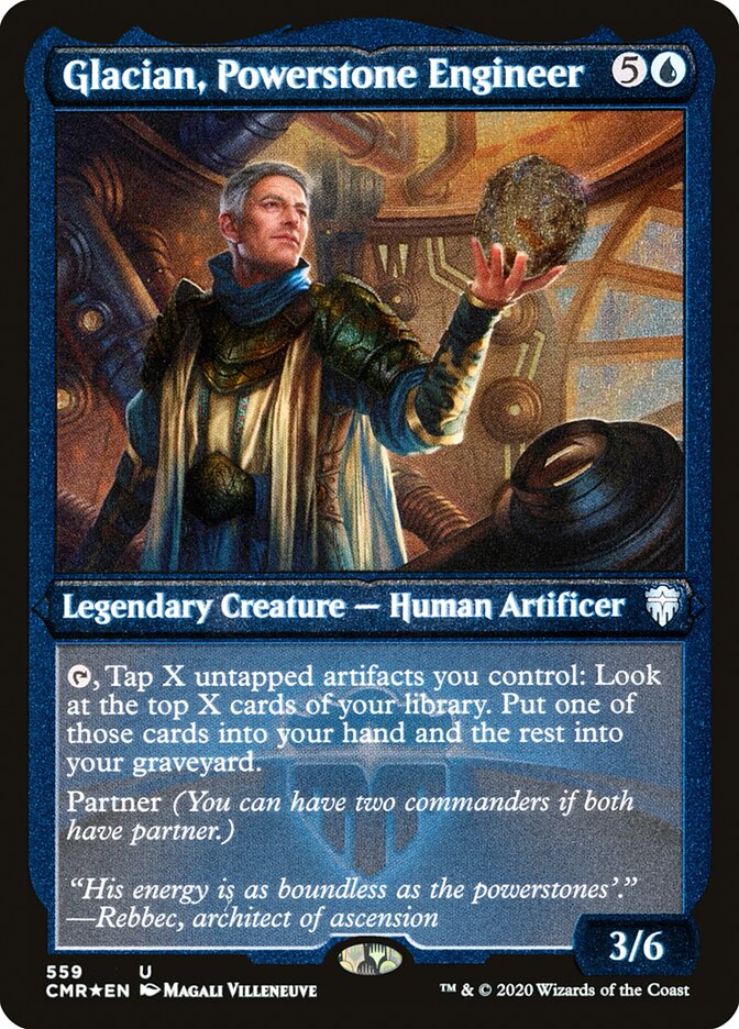 Glacian, Powerstone Engineer (Foil Etched) [Commander Legends] | KingTCG.ca