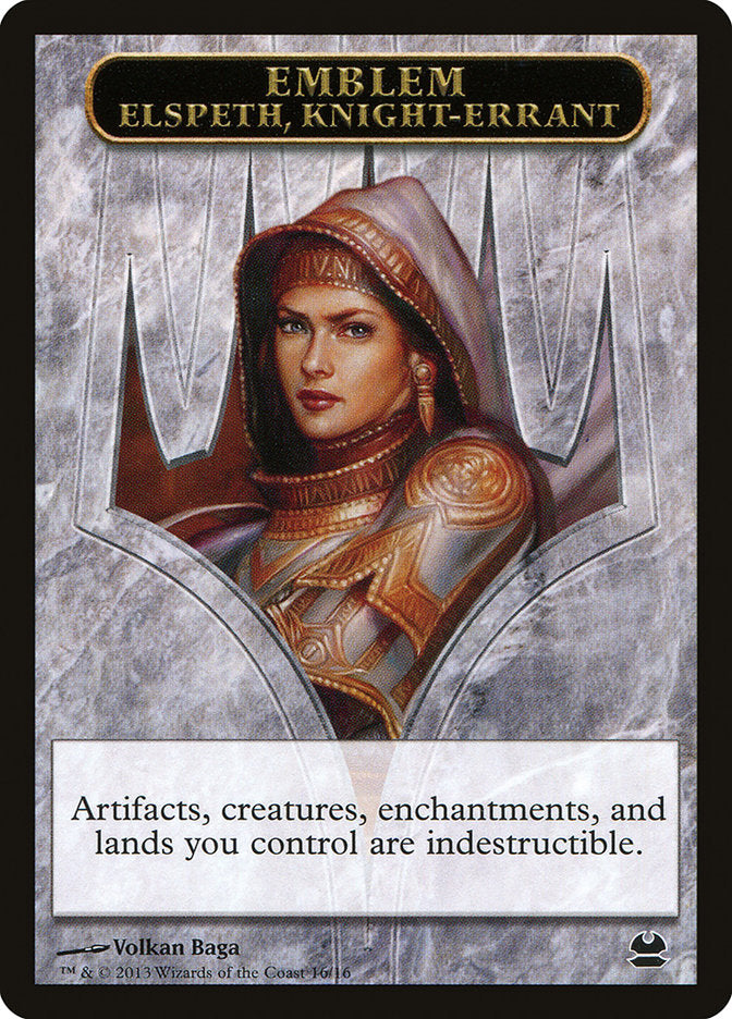 Elspeth, Knight-Errant Emblem [Modern Masters Tokens] | KingTCG.ca