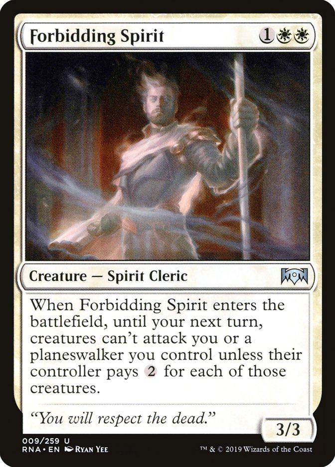 Forbidding Spirit [Ravnica Allegiance] | KingTCG.ca