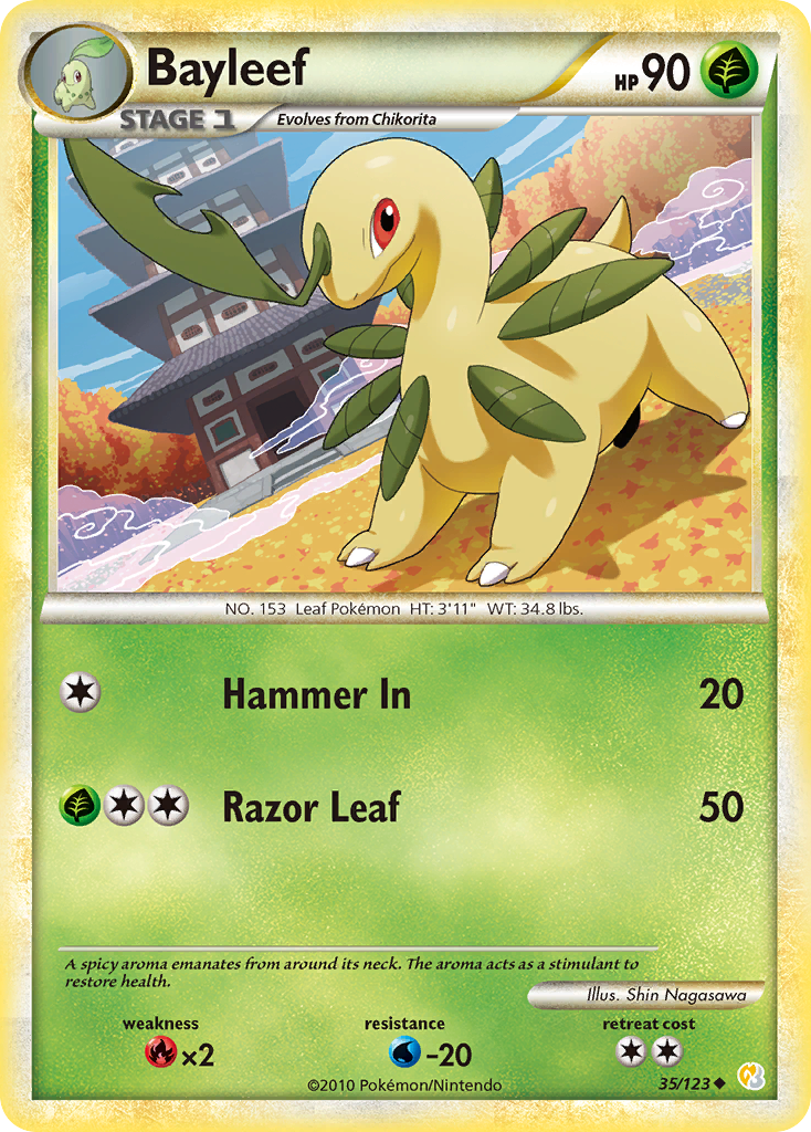 Bayleef (35/123) [HeartGold & SoulSilver: Base Set] | KingTCG.ca