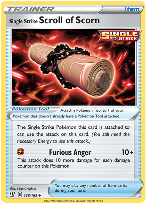 Single Strike Scroll of Scorn (133/163) [Sword & Shield: Battle Styles] | KingTCG.ca