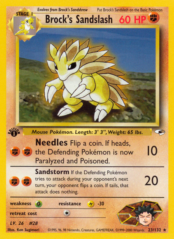 Brock's Sandslash (23/132) [Gym Heroes 1st Edition] | KingTCG.ca