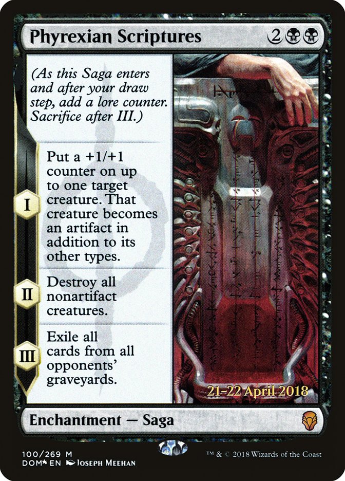 Phyrexian Scriptures [Dominaria Promos] | KingTCG.ca