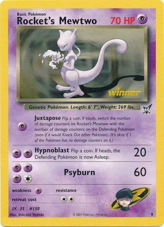 Rocket's Mewtwo (8) (Jumbo Card) [Best of Promos] | KingTCG.ca