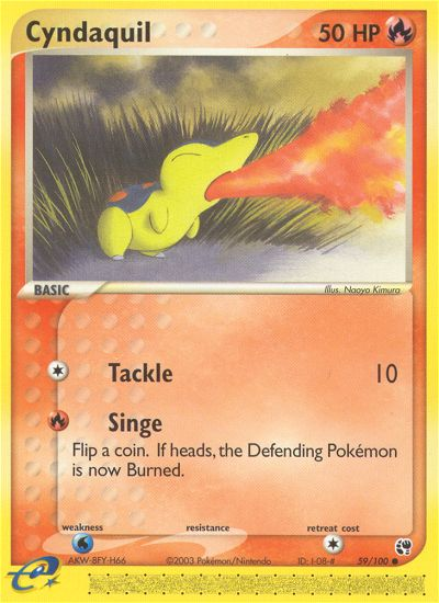 Cyndaquil (59/100) [EX: Sandstorm] | KingTCG.ca