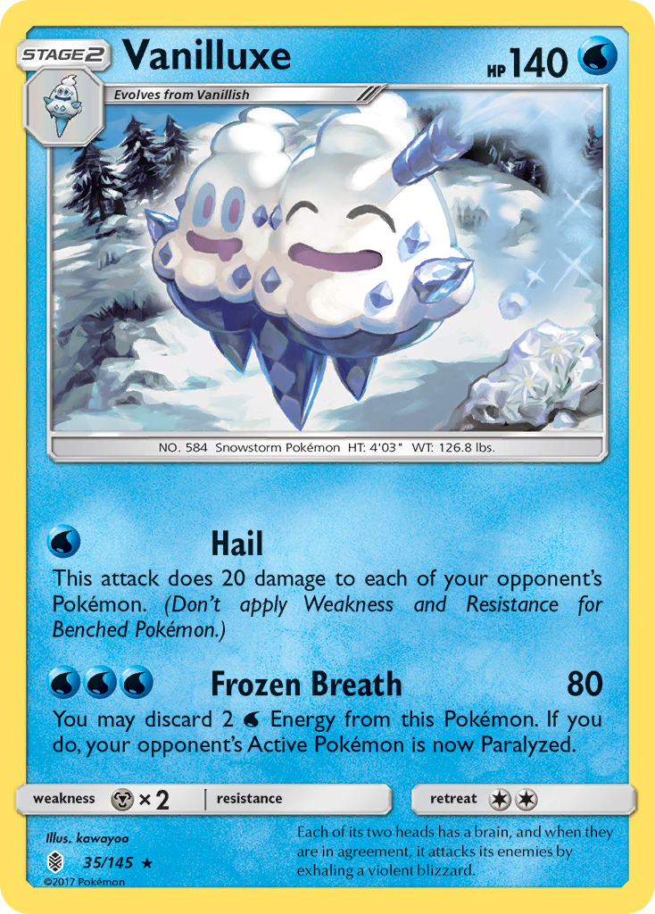 Vanilluxe (35/145) [Sun & Moon: Guardians Rising] | KingTCG.ca