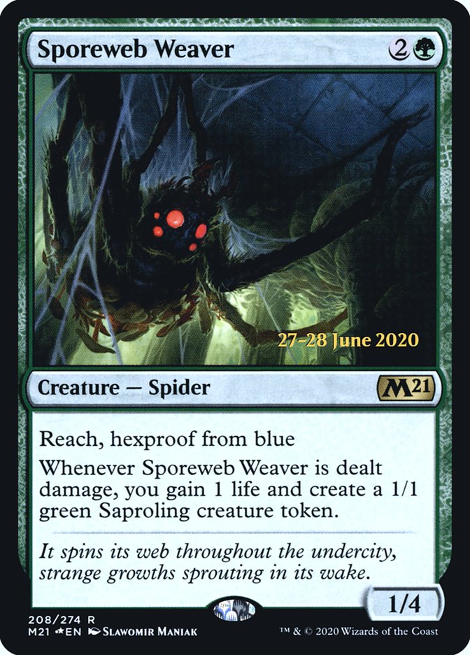 Sporeweb Weaver  [Core Set 2021 Prerelease Promos] | KingTCG.ca