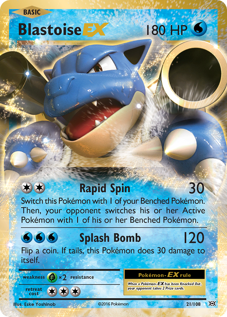 Blastoise EX (21/108) [XY: Evolutions] | KingTCG.ca