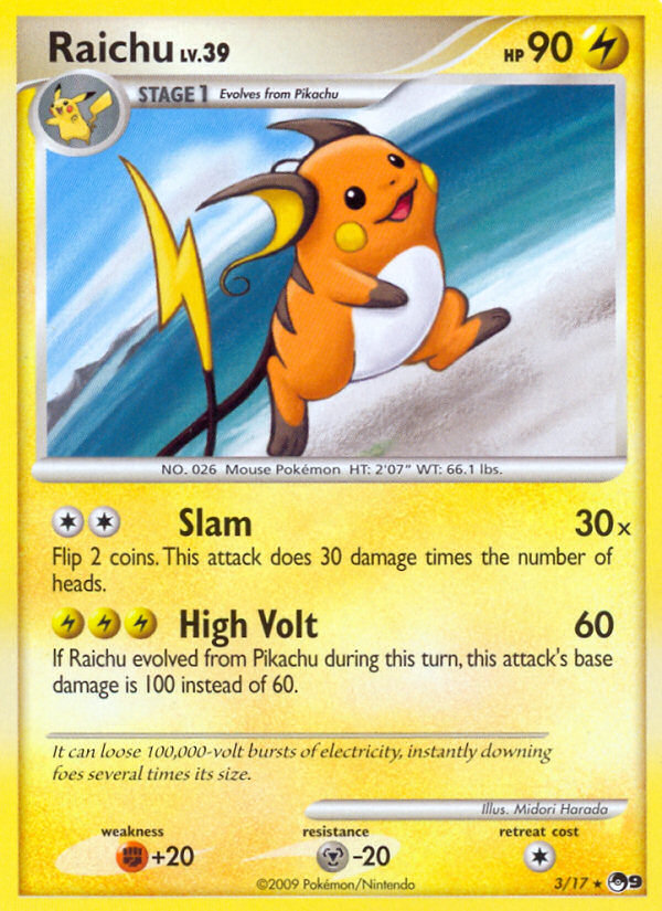 Raichu (3/17) [POP Series 9] | KingTCG.ca