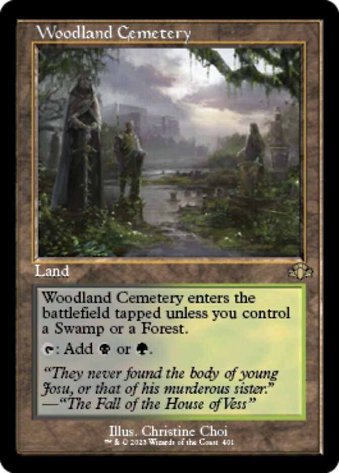 Woodland Cemetery (Retro) [Dominaria Remastered] | KingTCG.ca