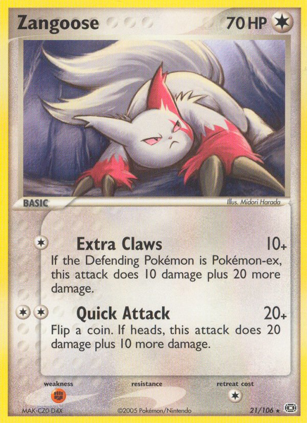 Zangoose (21/106) [EX: Emerald] | KingTCG.ca