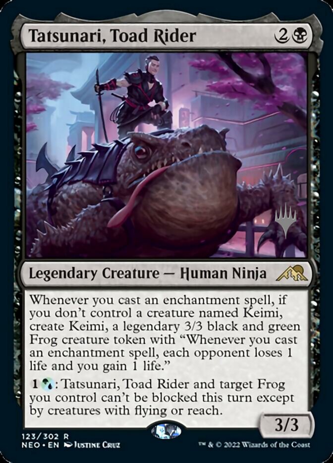 Tatsunari, Toad Rider (Promo Pack) [Kamigawa: Neon Dynasty Promos] | KingTCG.ca