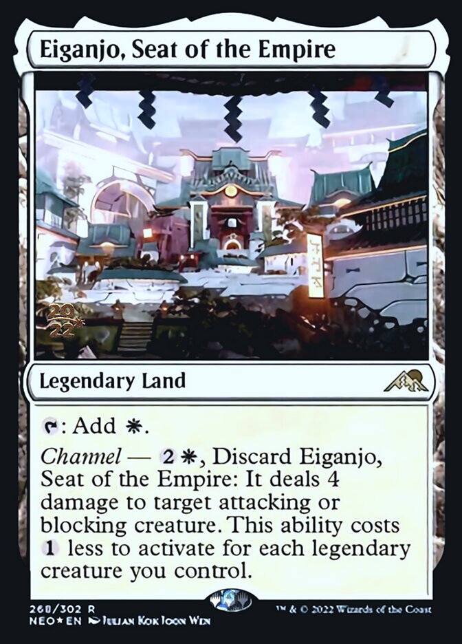 Eiganjo, Seat of the Empire [Kamigawa: Neon Dynasty Prerelease Promos] | KingTCG.ca