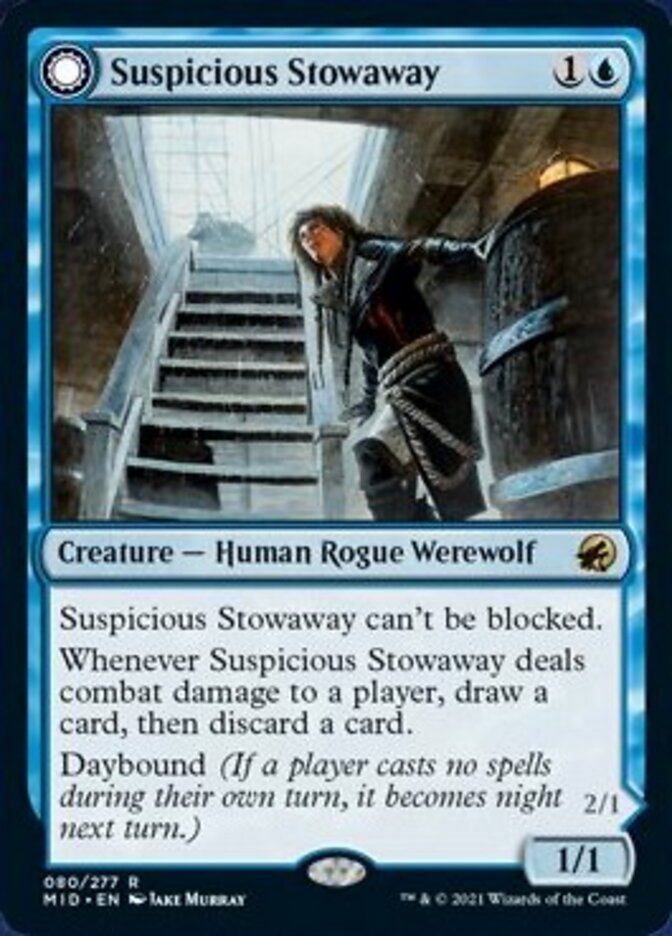 Suspicious Stowaway // Seafaring Werewolf [Innistrad: Midnight Hunt] | KingTCG.ca